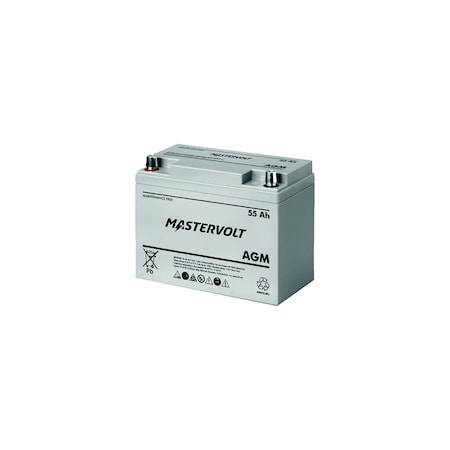 Marinco Mastervolt 12V AGM Battery, Group 24 62000550